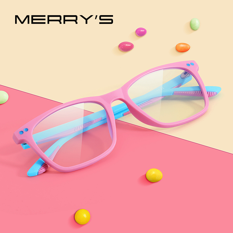 Anti Blue Light Film - MERRYS-Lunettes anti-lumière bleue pour enfants, S7103