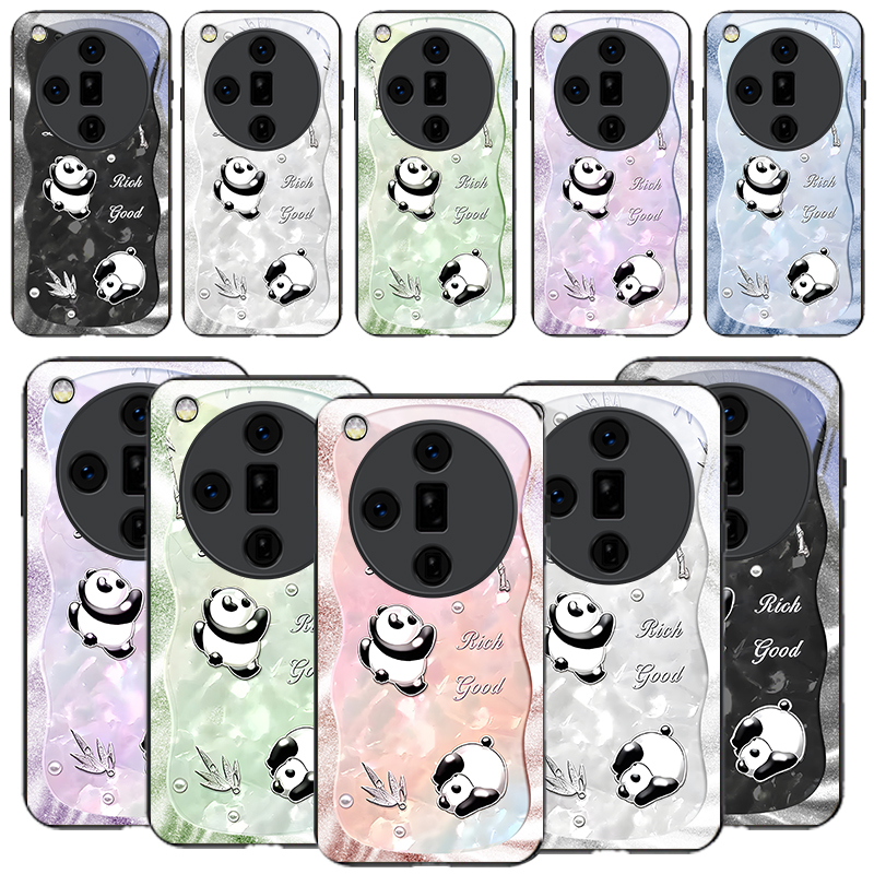 Oppo Find X8 - Coque de téléphone en verre noir,