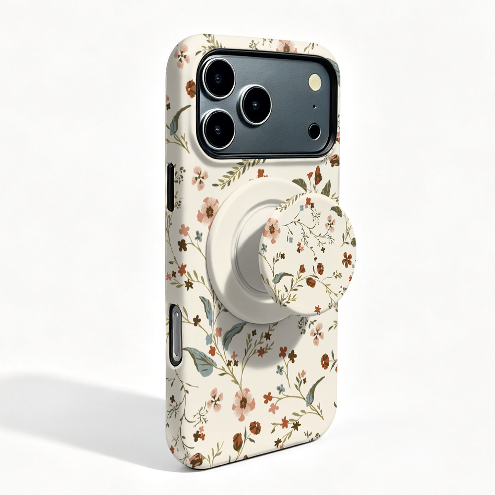 Oppo Find X8 - Étui magnétique à motif floral mignon